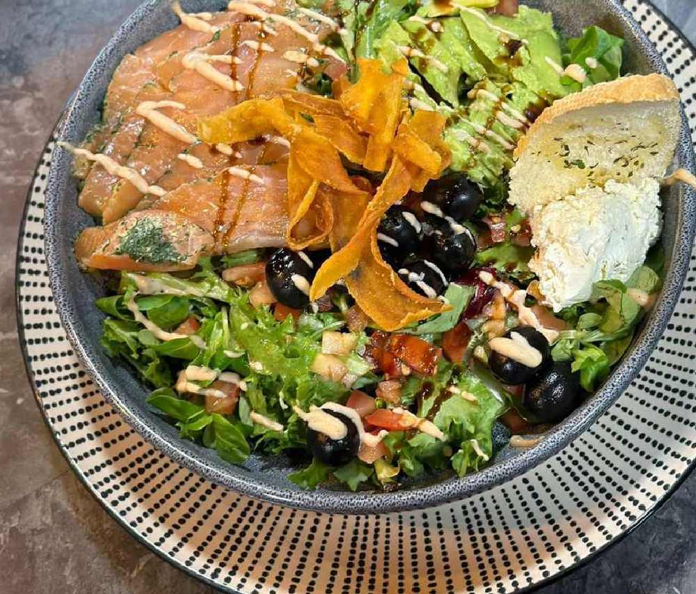 salad Served at Mah Cafe in East Barnet